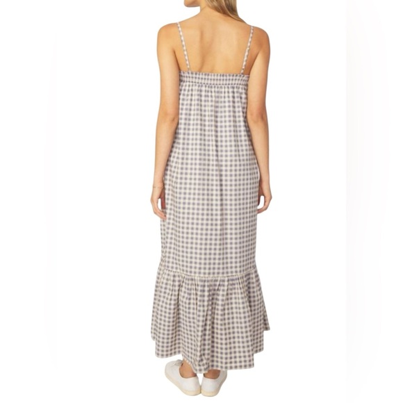 WeWoreWhat NWT Gingham Smocked Shift Midi Dress Size XL - Picture 2 of 7